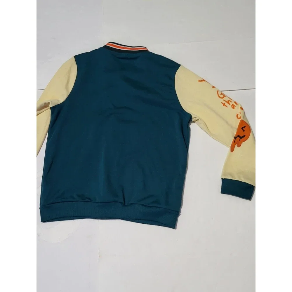 (#2)Shein Letterman Long Sleeve Button Down Jacket Size Kid's 10Y Multiple Color